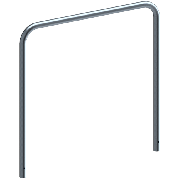 Hoop of steel tube |  48 x 2,5 mm | without cross bar | for casting in concrete | total width 1200 mm | total height 1200 mm | hot-dip galvanized